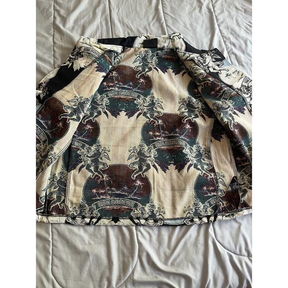 Rebel Vengeance All Over Print Cherubims Oasis Non Duco Dico Jacket Size Large - Picture 10 of 12